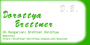 dorottya brettner business card